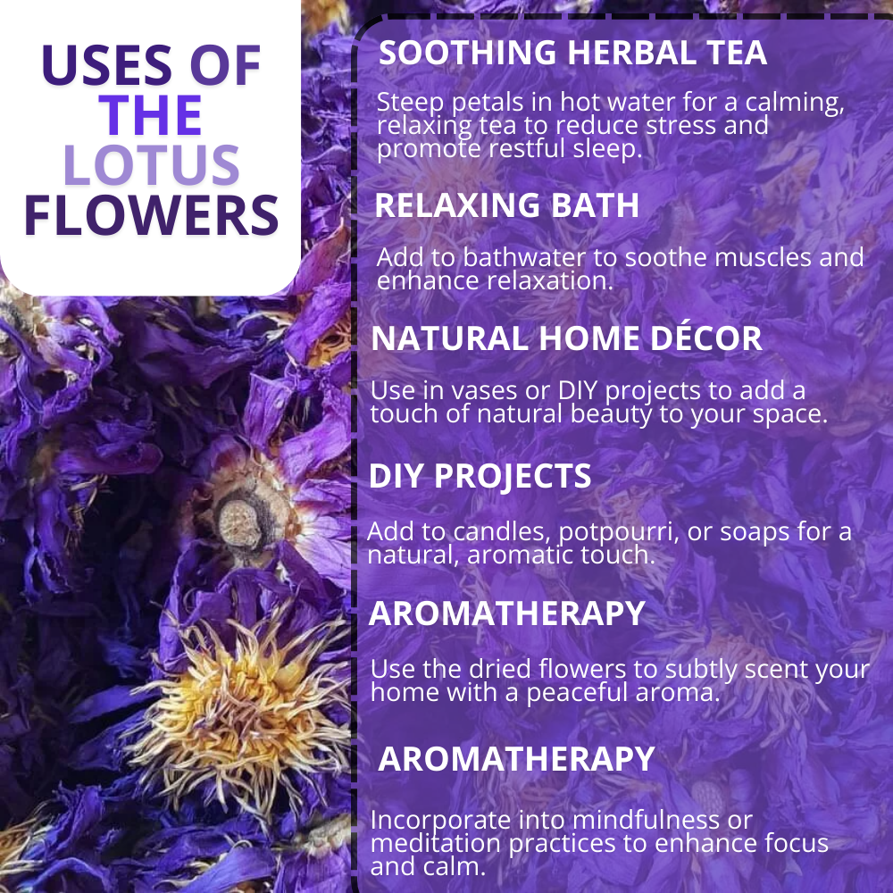 Altruistik™ Organic Blue Lotus Flowers - Natural Calming Herbal Tea