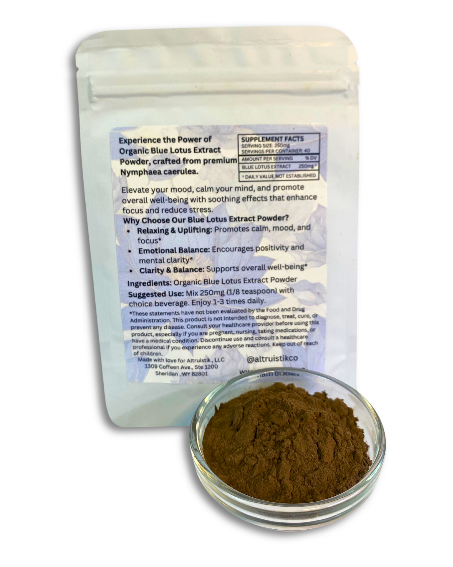 Organic Blue Lotus Extract – 100g-1kg Paste or Powder – Premium Herbal Supplement for Relaxation & Wellness