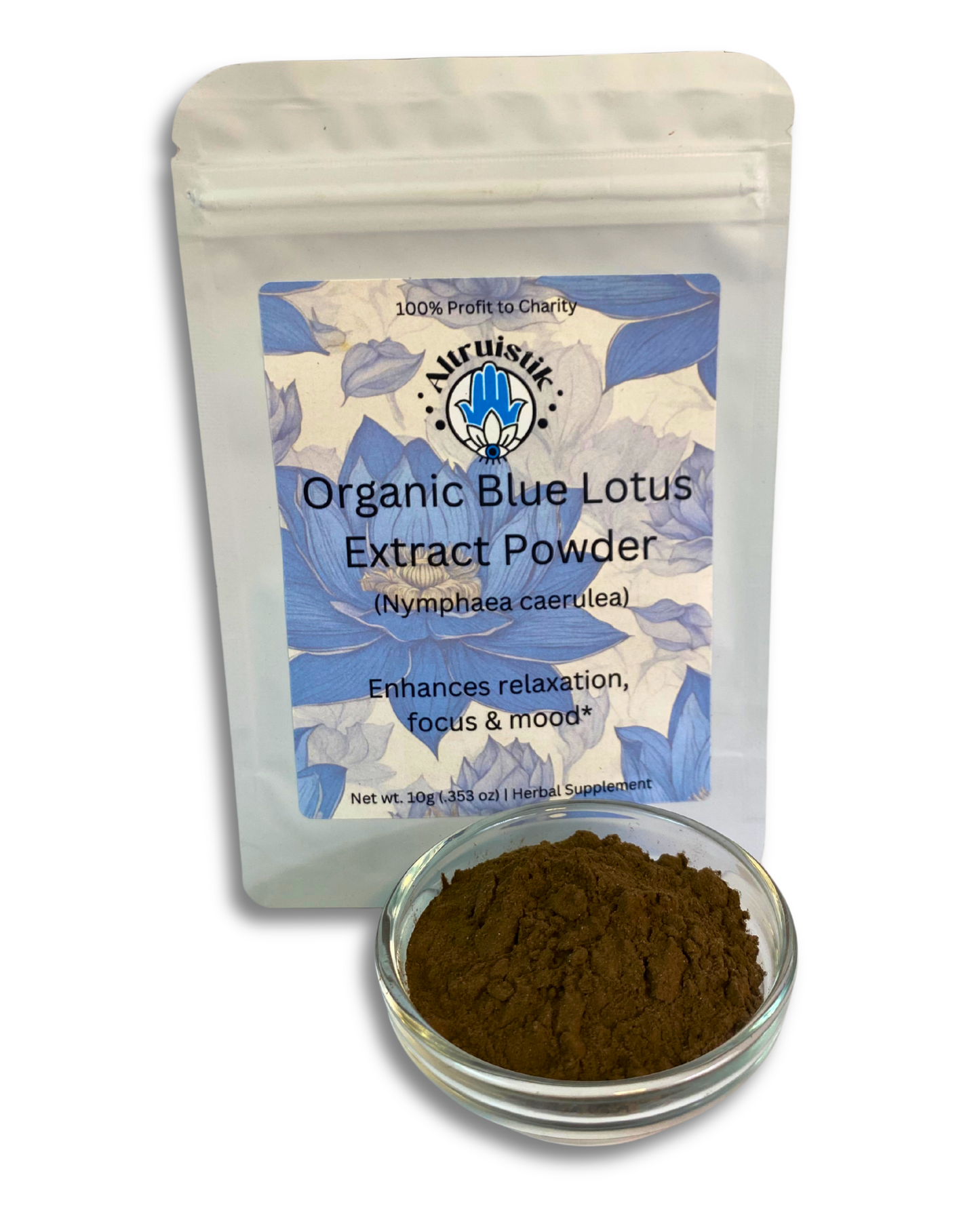Organic Blue Lotus Extract – 100g-1kg Paste or Powder – Premium Herbal Supplement for Relaxation & Wellness